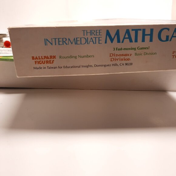 Vintage intermediate math board games Ages 7-12 Multiplication, Division, round - Picture 7 of 13